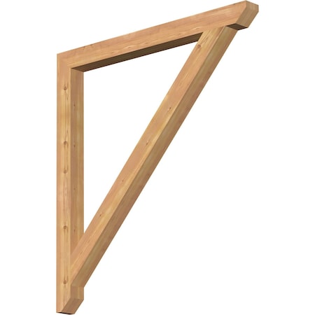 Ekena Millwork Traditional Slat Smooth Bracket, Western Red Cedar, 3 1/2"W x 44"D x 48"H BKT04X44X48TRA06SWR